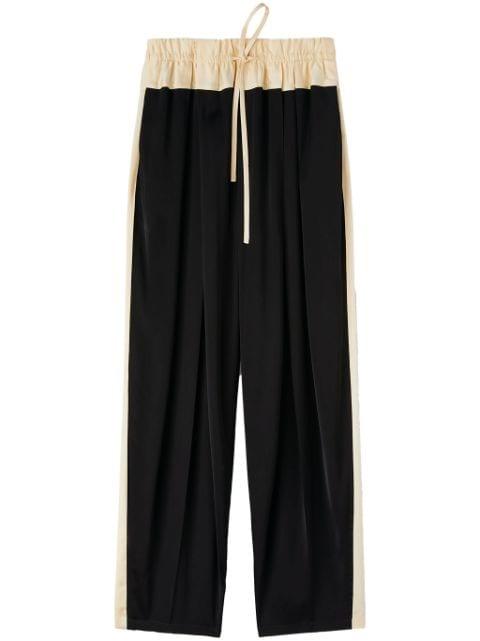 panelled drawstring straight-leg track pants by JIL SANDER