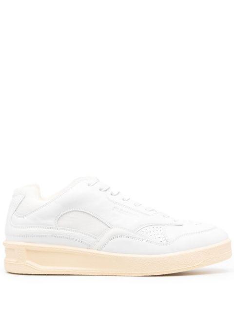 panelled low-top leather sneakers by JIL SANDER
