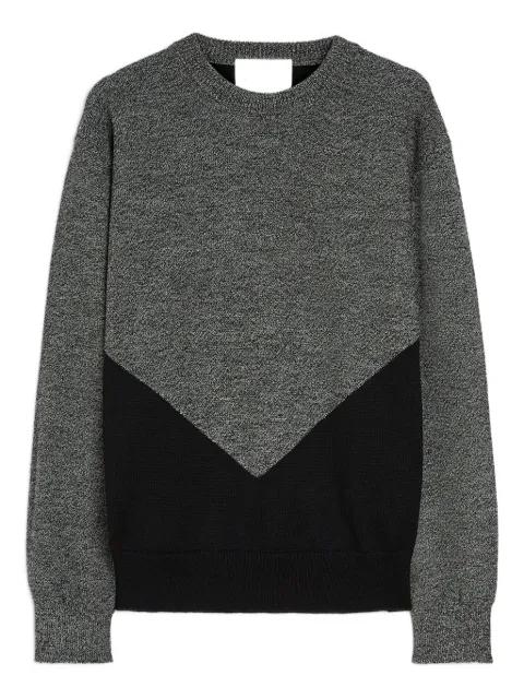 panelled wool sweater by JIL SANDER