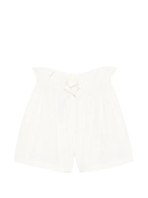 paperbag-waist drawstring shorts by JIL SANDER