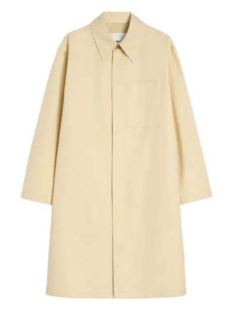 patch pocket poplin coat by JIL SANDER