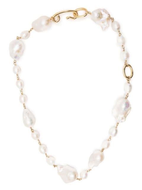 pearl-embellished necklace by JIL SANDER