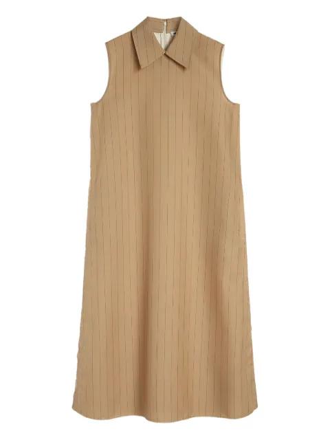 pinstriped midi dress by JIL SANDER