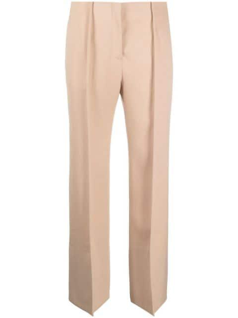 pintuck-detail flared trousers by JIL SANDER