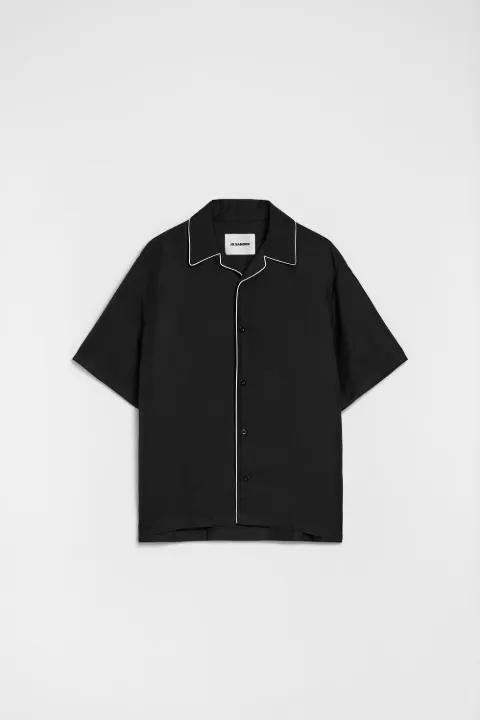 piped-trim shirt by JIL SANDER