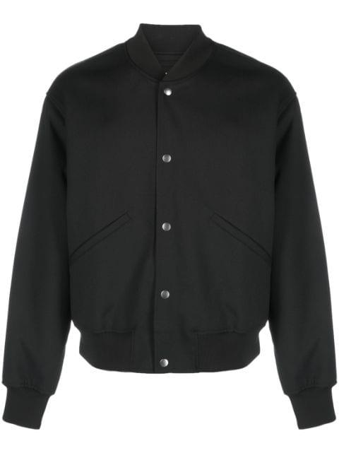 plain cotton bomber jacket by JIL SANDER