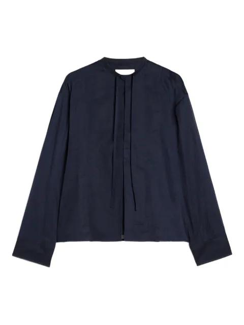 plastron-drawstring blouse by JIL SANDER