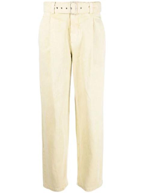 pleat-detail straight-leg trousers by JIL SANDER
