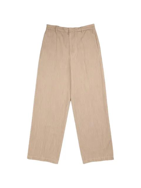 pleat-detail straight-leg trousers by JIL SANDER