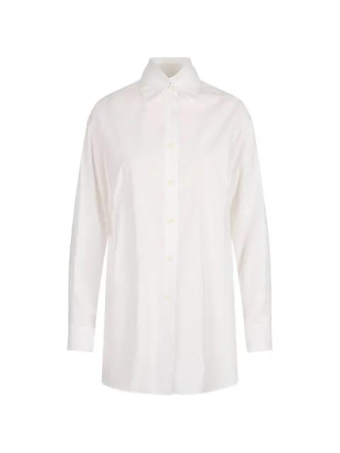 pleated-collar long-sleeve shirt by JIL SANDER