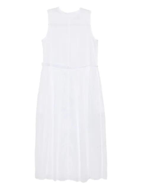 pleated cotton dress by JIL SANDER