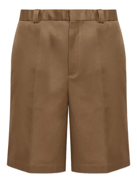 pleated cotton shorts by JIL SANDER