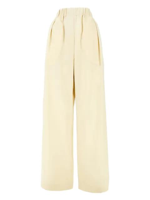 pleated elasticated trousers by JIL SANDER