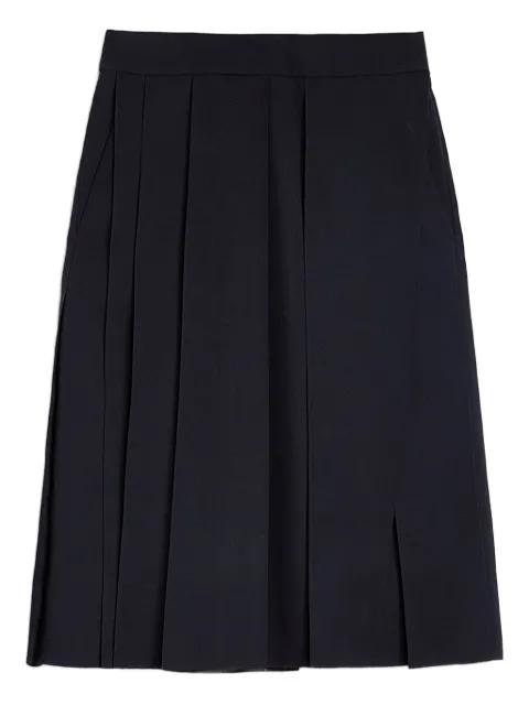 pleated front-wrap skirt by JIL SANDER