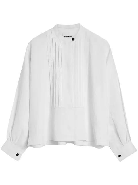 pleated long-sleeves shirt by JIL SANDER