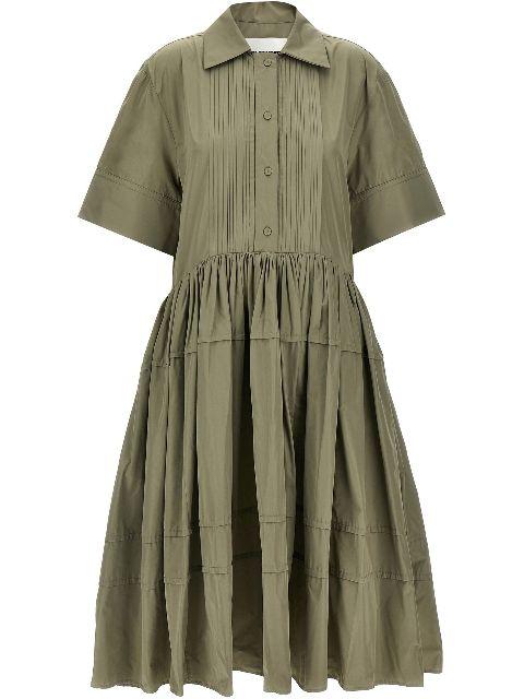 pleated shirt dress by JIL SANDER