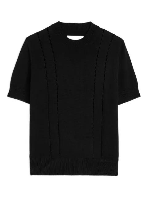 pointelle knitted t-shirt by JIL SANDER