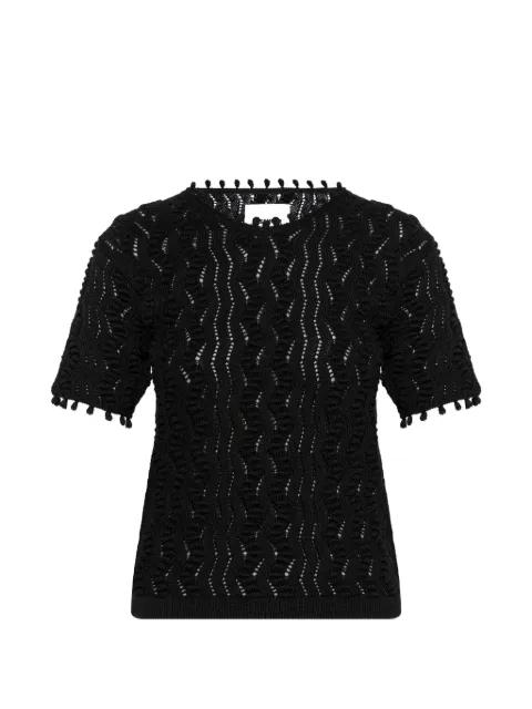 pompom-trim top by JIL SANDER