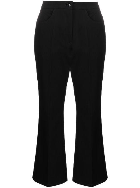 pressed-crease flared cropped trousers by JIL SANDER