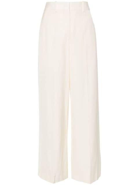 pressed-crease straight-leg trousers by JIL SANDER