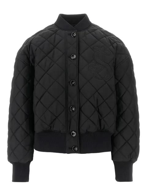 quilted monogram bomber jacket by JIL SANDER