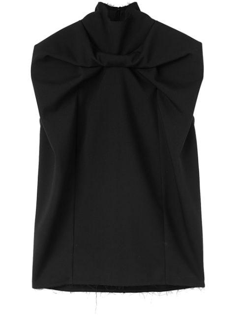 raw-cut high-neck top by JIL SANDER