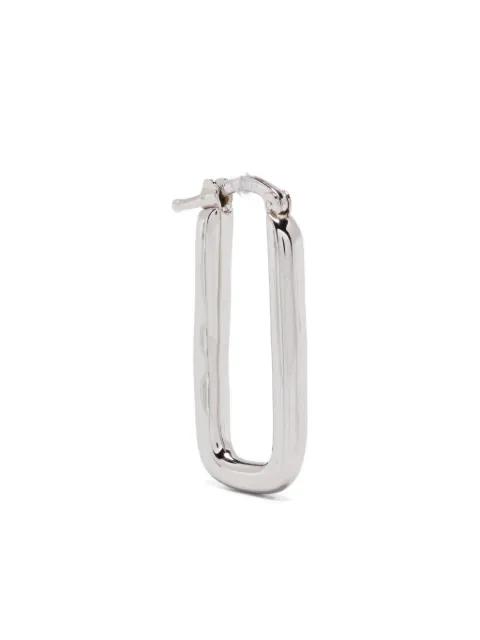 rectangle-frame earrings by JIL SANDER