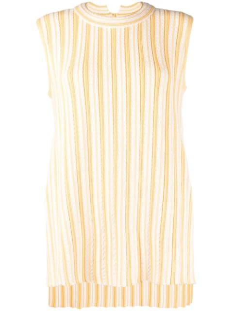 rib-knit sleeveless top by JIL SANDER