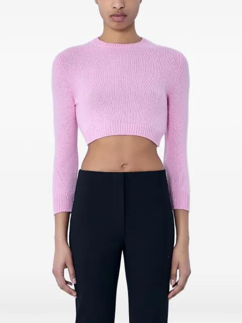 ribbed cropped sweater by JIL SANDER