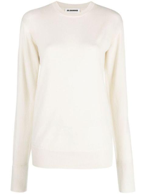 ribbed-knit cashmere jumper by JIL SANDER