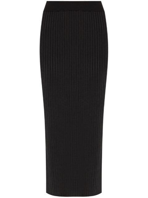 ribbed-knit midi skirt by JIL SANDER