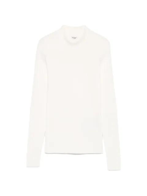 ribbed-knit mock-neck sweater by JIL SANDER