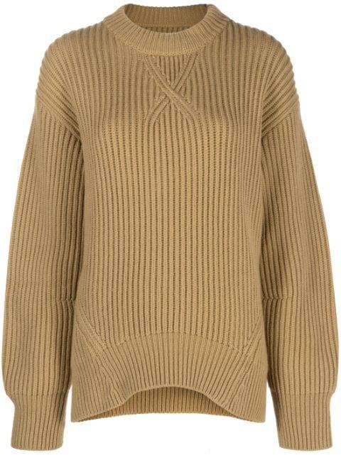 ribbed-knit wool jumper by JIL SANDER