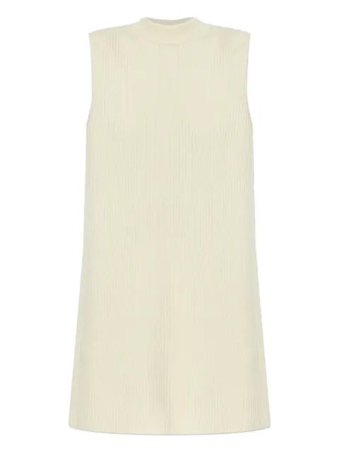 ribbed sleeveless sweater by JIL SANDER