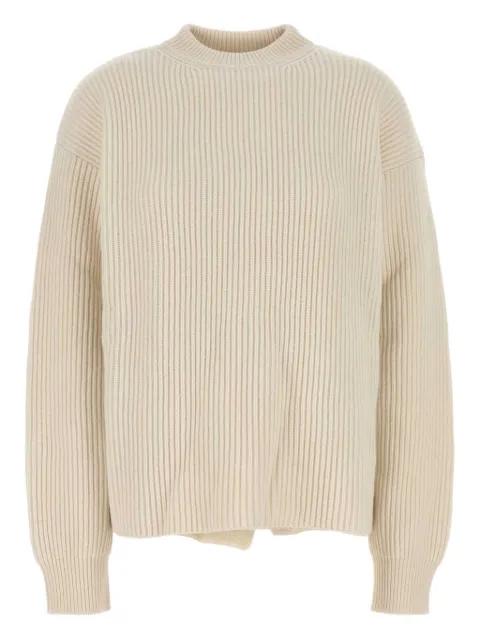 ribbed wool sweater by JIL SANDER