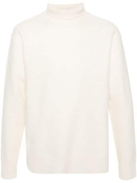 roll neck boiled wool jumper by JIL SANDER