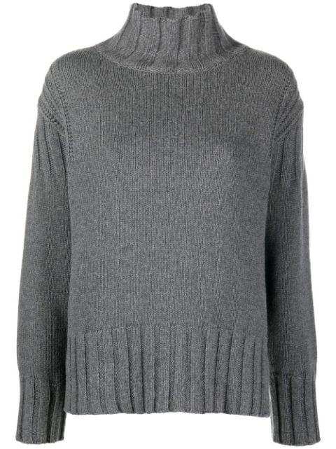 roll neck cashmere jumper by JIL SANDER