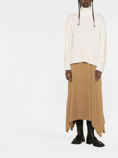 roll neck cashmere jumper by JIL SANDER
