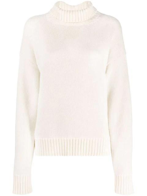 rollneck knitted jumper by JIL SANDER