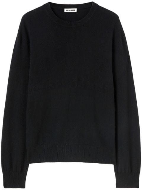 round-neck cashmere jumper by JIL SANDER