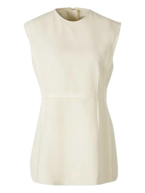 round-neck sleeveless top by JIL SANDER