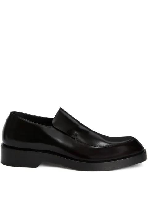 round-toe leather loafers by JIL SANDER