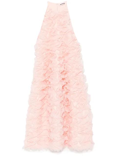 ruffle sleeveless dress by JIL SANDER