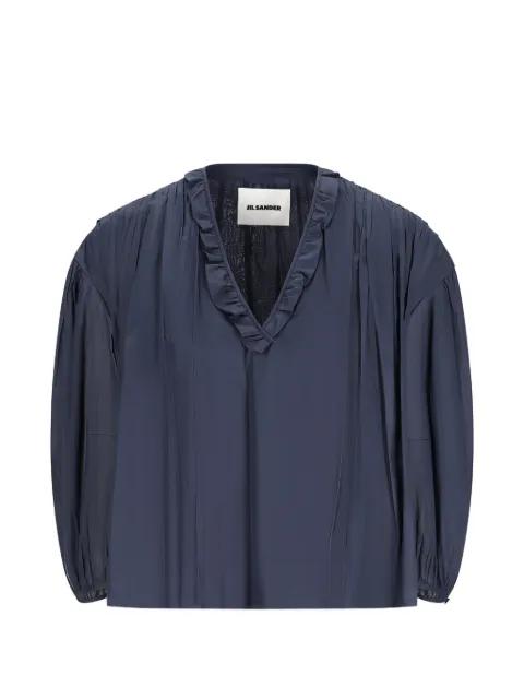 ruffled pleated blouse by JIL SANDER
