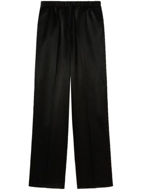 satin-finish trousers by JIL SANDER