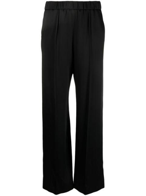 satin-finish wide-leg trousers by JIL SANDER