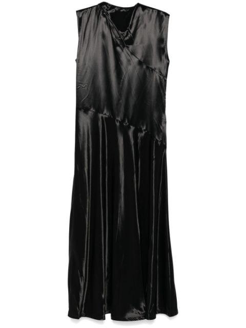 satin midi dress by JIL SANDER