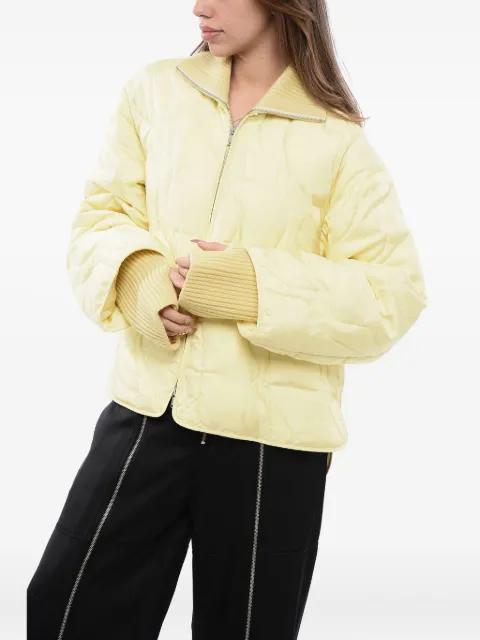 scarf-detail quilted jacket by JIL SANDER