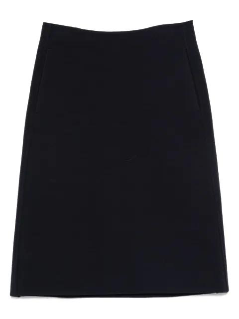 seam-pockets midi straight skirt by JIL SANDER