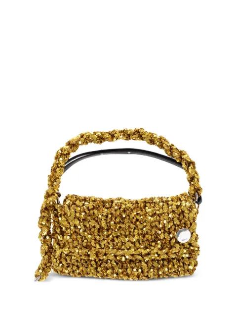 sequin-embellished shoulder bag by JIL SANDER